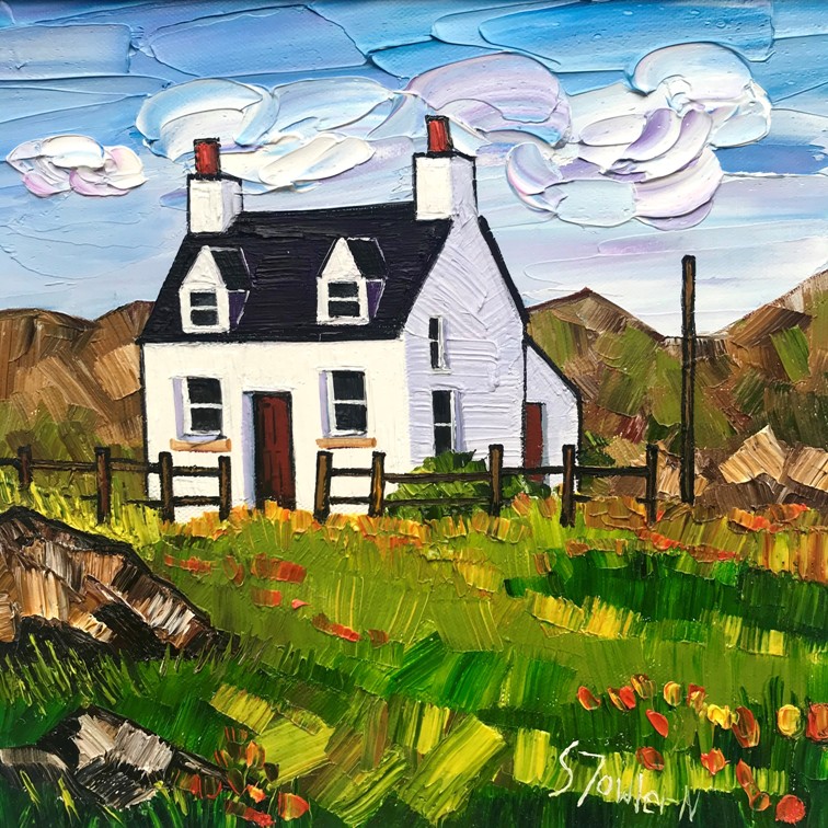 'Iona Cottage ' by artist Sheila Fowler